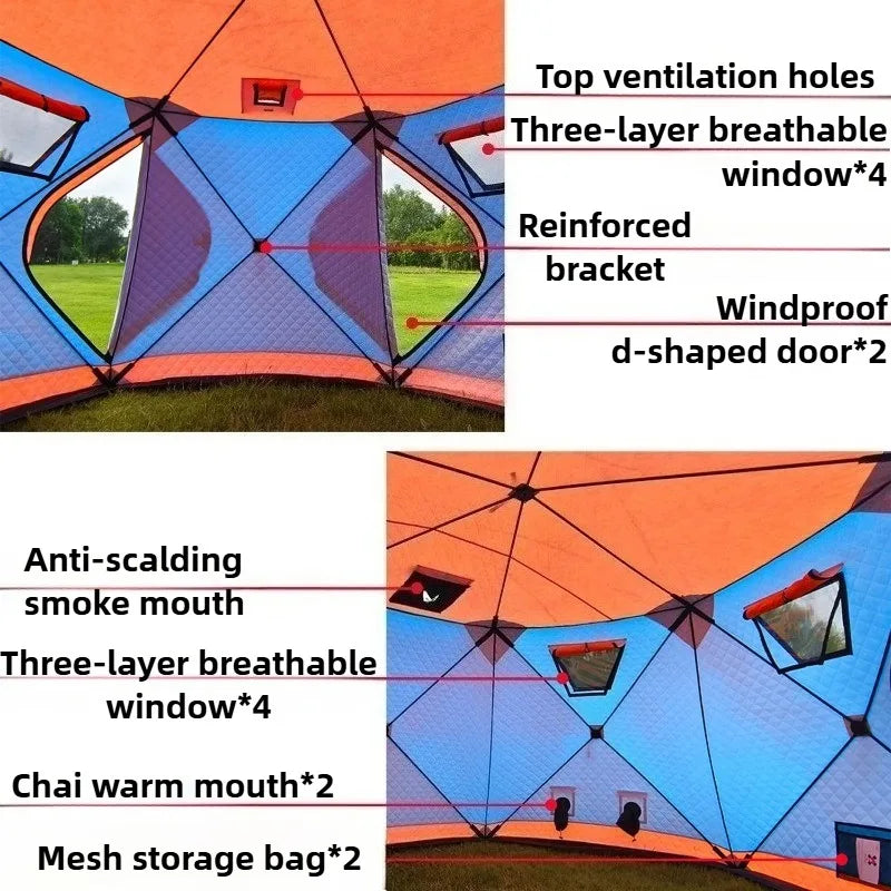 Hexagon Cotton-padded Tent