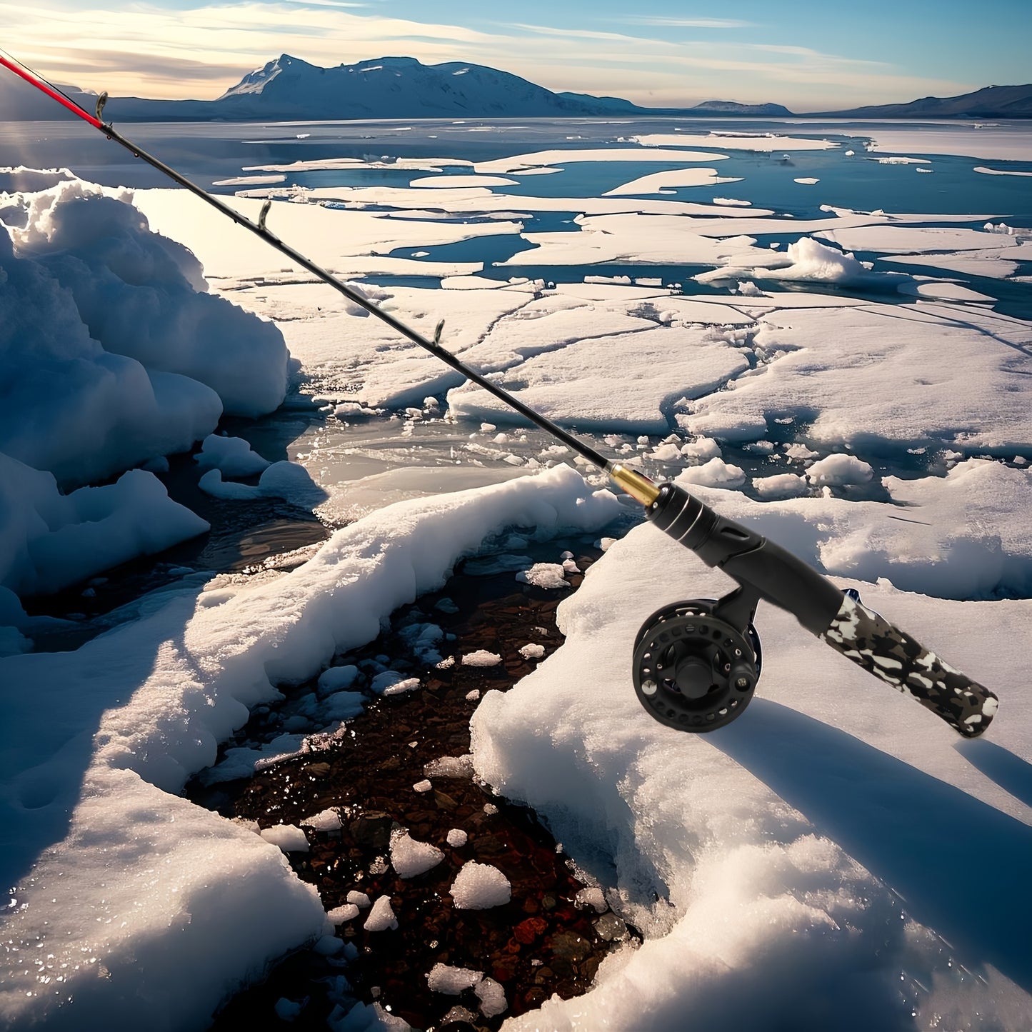 Carbon Fiber Ice Fishing Rod Camouflage